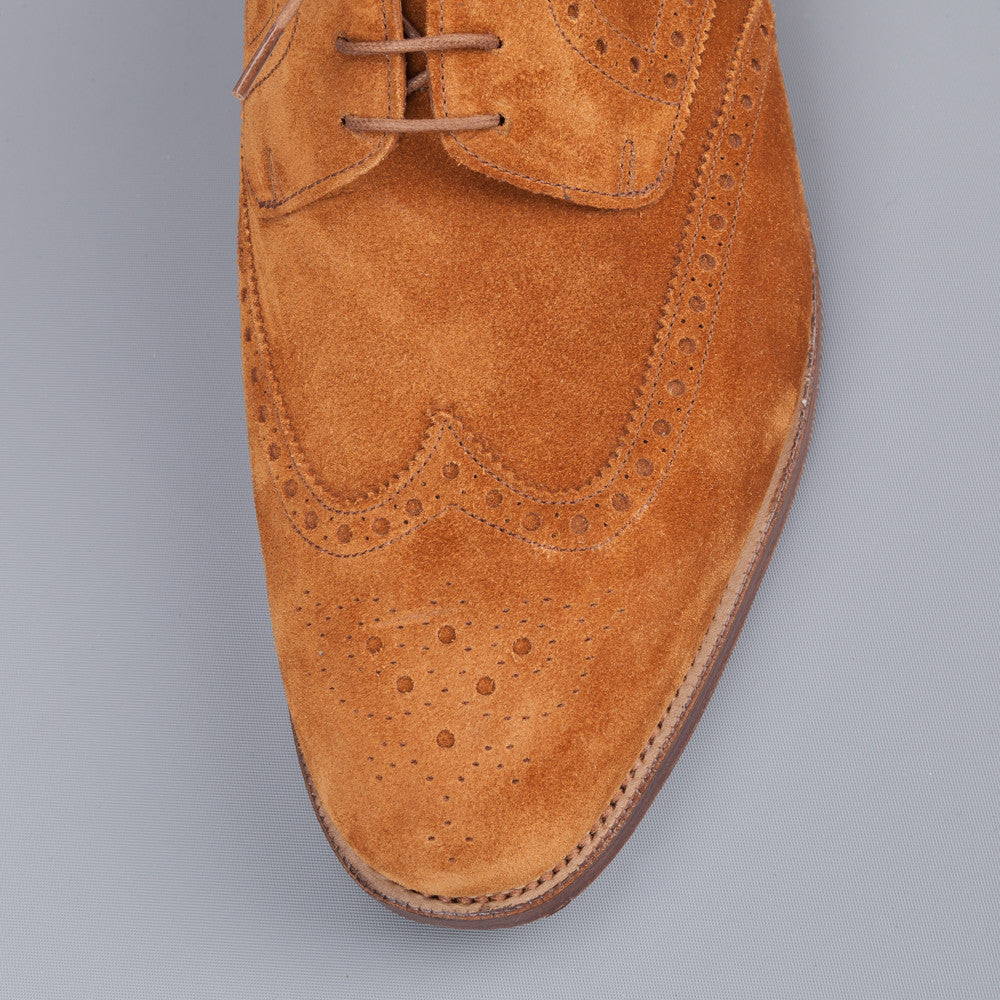 Edward Green Sandringham in Tobacco suede on 202 last