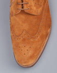 Edward Green Sandringham in Tobacco suede on 202 last