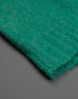 The Elder Statesman @ Frans Boone Cashmere striped Racing Crew Unisex Sweater Turquoise Amethyst