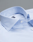 Finamore Milano shirt light blue jaquard Collo Eduardo