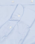 Finamore Milano shirt light blue jaquard Collo Eduardo