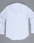 Finamore Milano shirt light blue jaquard Collo Eduardo