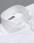 Finamore Milano fine white twill shirt Collo Eduardo