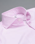 Finamore Milano shirt pink hairline Collo Eduardo