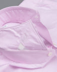 Finamore Milano shirt pink hairline Collo Eduardo