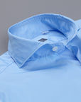 Finamore Milano soft Sergio collar shirt blue