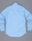 Finamore Milano soft Sergio collar shirt blue