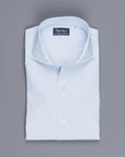 Finamore Milano shirt Eduardo collar light blue hairline