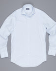 Finamore Milano shirt Eduardo collar light blue hairline