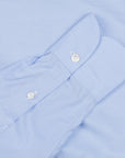 Finamore Milano Esclusiva shirt light blue fil a fil eduardo collar