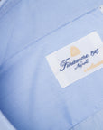 Finamore Milano Esclusiva shirt light blue fil a fil eduardo collar
