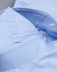 Finamore Milano Esclusiva shirt light blue fil a fil eduardo collar