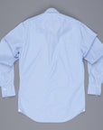 Finamore Milano Esclusiva shirt light blue fil a fil eduardo collar