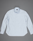 Finamore washed Gaeta shirt Sergio collar brushed oxford blue