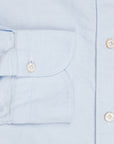 Finamore washed Gaeta shirt Sergio collar brushed oxford blue