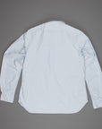 Finamore washed Gaeta shirt Sergio collar brushed oxford blue