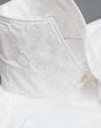Finamore washed Gaeta Shirt Sergio Collar Oxford White
