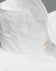 Finamore washed Gaeta Shirt Sergio Collar Oxford White