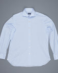 Finamore Ottawa Shirt Sergio Collar Stretch Piquet Blue