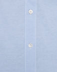 Finamore Ottawa Shirt Sergio Collar Stretch Piquet Blue