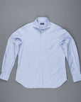 Finamore Gaeta Shirt Sergio Collar Fine Oxford Midblue