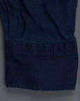 Finamore Gaeta Shirt Sergio Collar linen indigo dyed
