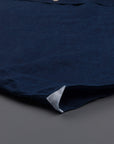 Finamore Gaeta Shirt Sergio Collar linen indigo dyed