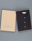 Merz B. Schwanen 206 button facing shirt 1/1 sleeve black