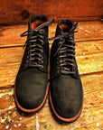 Alden x Frans Boone 379x boots in waxed earth reverse chamois