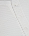 The Real McCoy's Joe McCoy Waffle Henley Longsleeve white