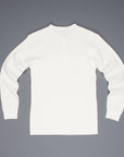 The Real McCoy's Joe McCoy Waffle Henley Longsleeve white
