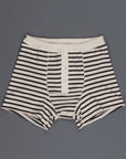 Merz B Schwanen 2M55 button facing underpants nature/charcoal striped