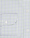 Finamore Milano shirt Collar Lucio Tattersall check blu/oliva