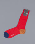 Pantherella Stratford merino wool socks indies red