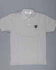 Comme des Garçons PLAY polo shirt grey melange