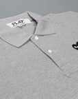 Comme des Garçons PLAY polo shirt grey melange