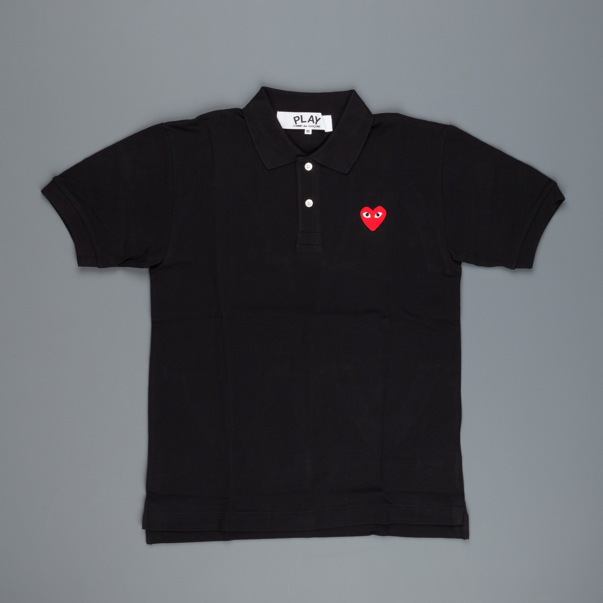 Flannels Cdg Play Black Tee Comme Des Garçons PLAY Polo Shirt