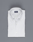 Finamore Milano shirt Collar Lucio Tattersall check blu/oliva