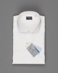 Finamore 'Traveller' shirt Napoli fit Collar Eduardo Alumo White poplin