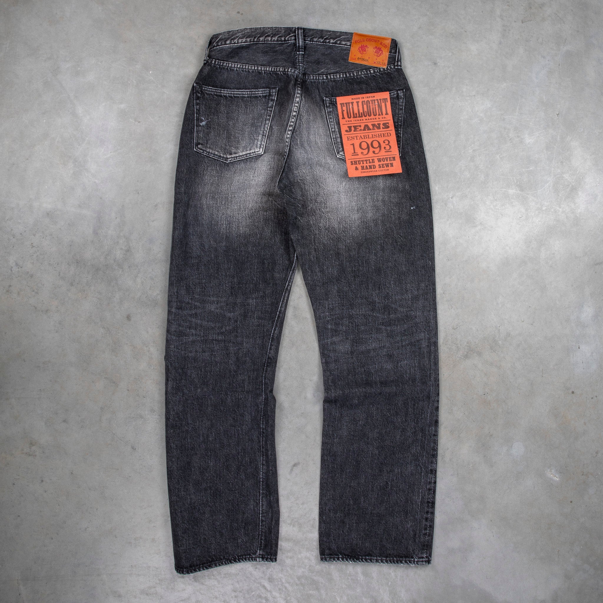 Fullcount 0105 Loose Straight 13.7 Oz Dartford Black Splatter