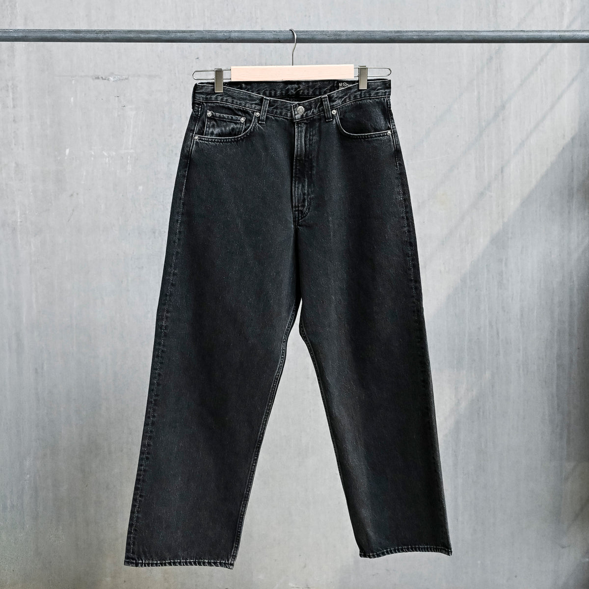 Orslow 100 Super Dad Fit Black Denim Stone