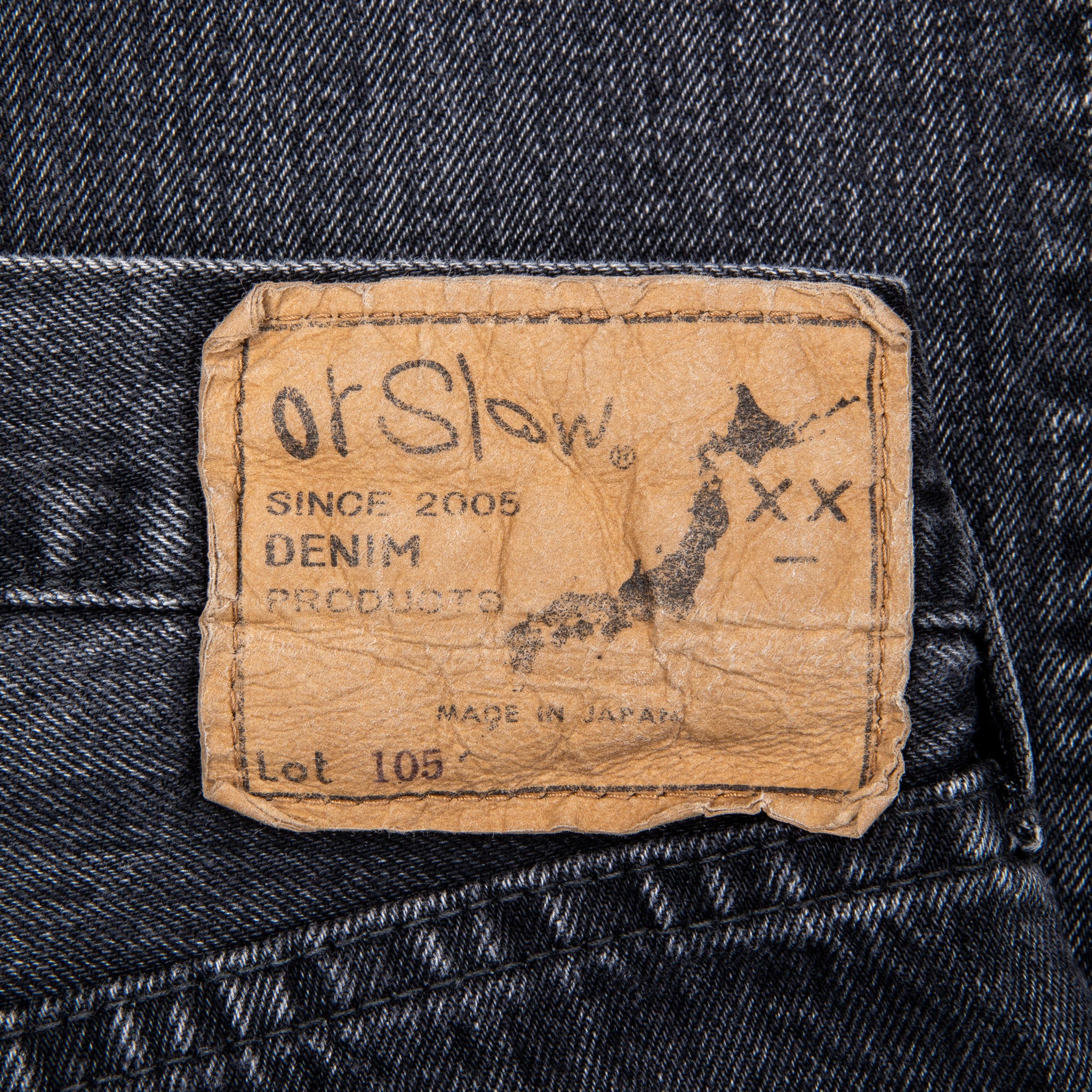 OrSlow 105 Standard Fit Black Denim Stone – Frans Boone Store OrSlow 105 Standard Fit Black Denim Stone – Frans Boone Store