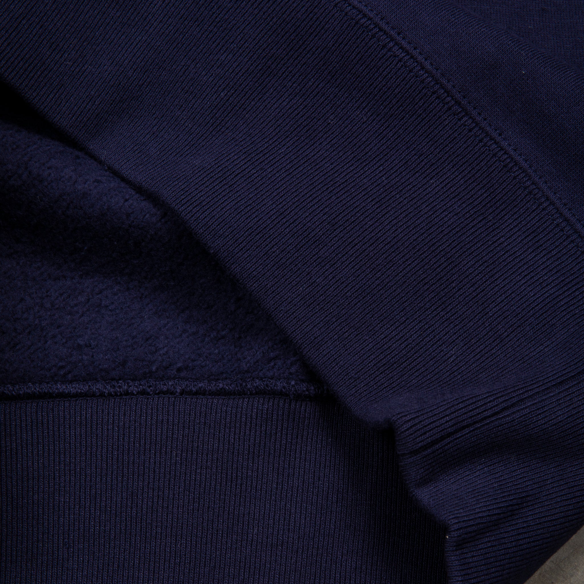 The Real McCoys Athletic 10 Oz Loopwheel Sweatshirt Navy