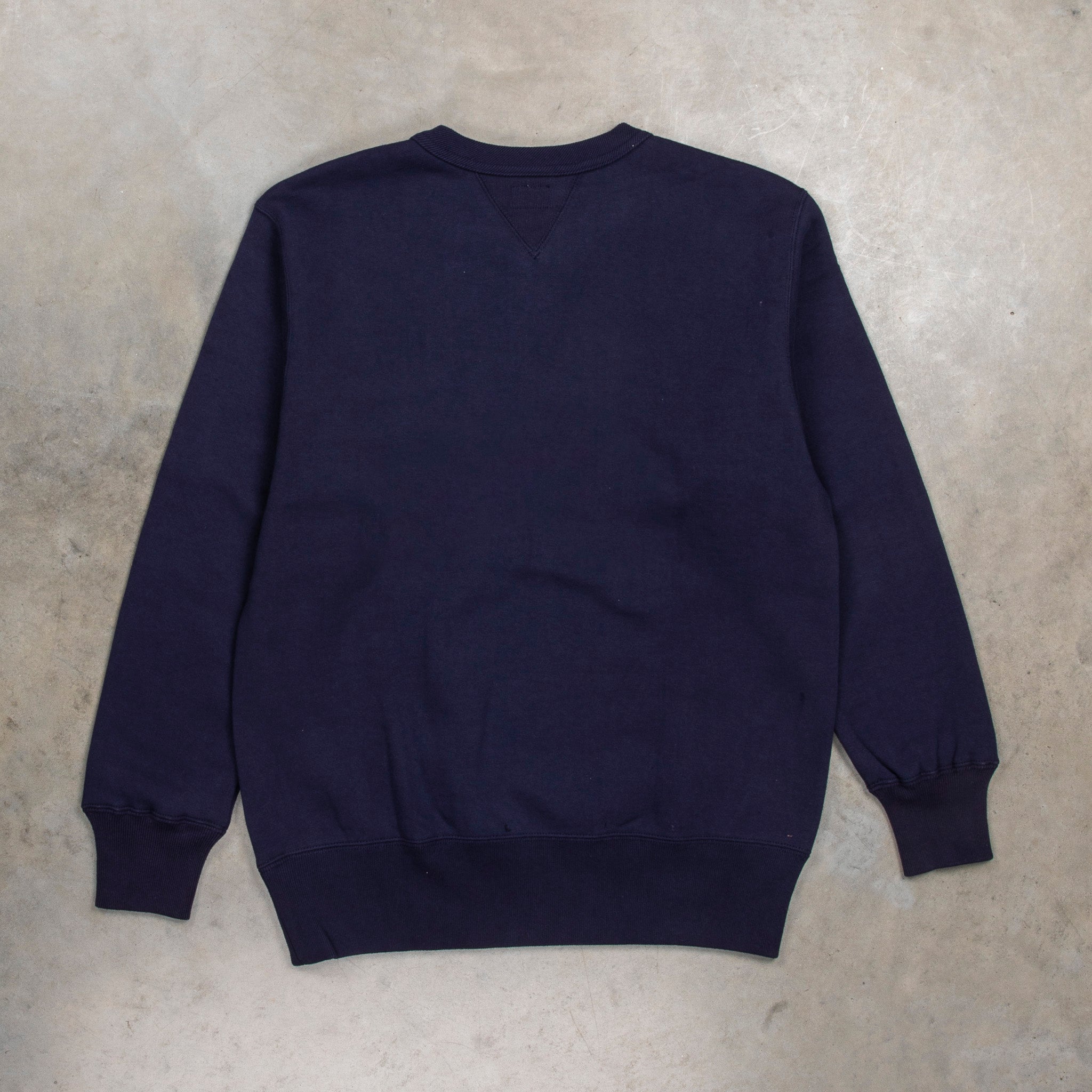The Real McCoys Athletic 10 Oz Loopwheel Sweatshirt Navy