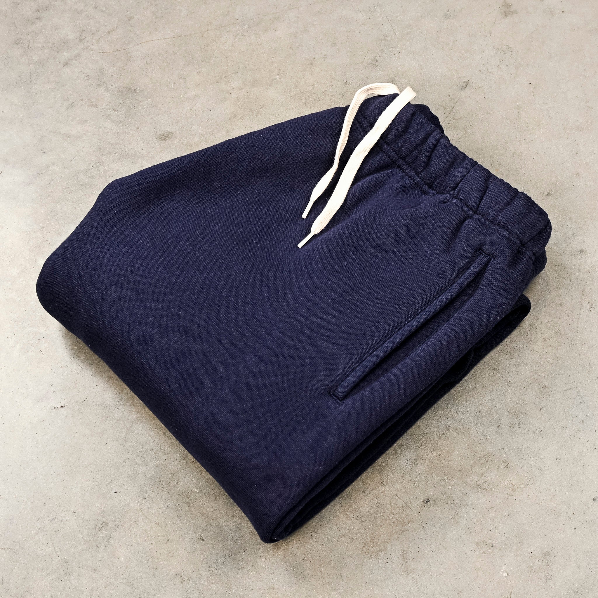 The Real McCoys Athletic 10 Oz Loopwheel Sweatpants Navy