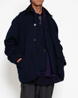 The Corona Utility CJ001 Game Jacket Hunting Dobby Cloth Navy