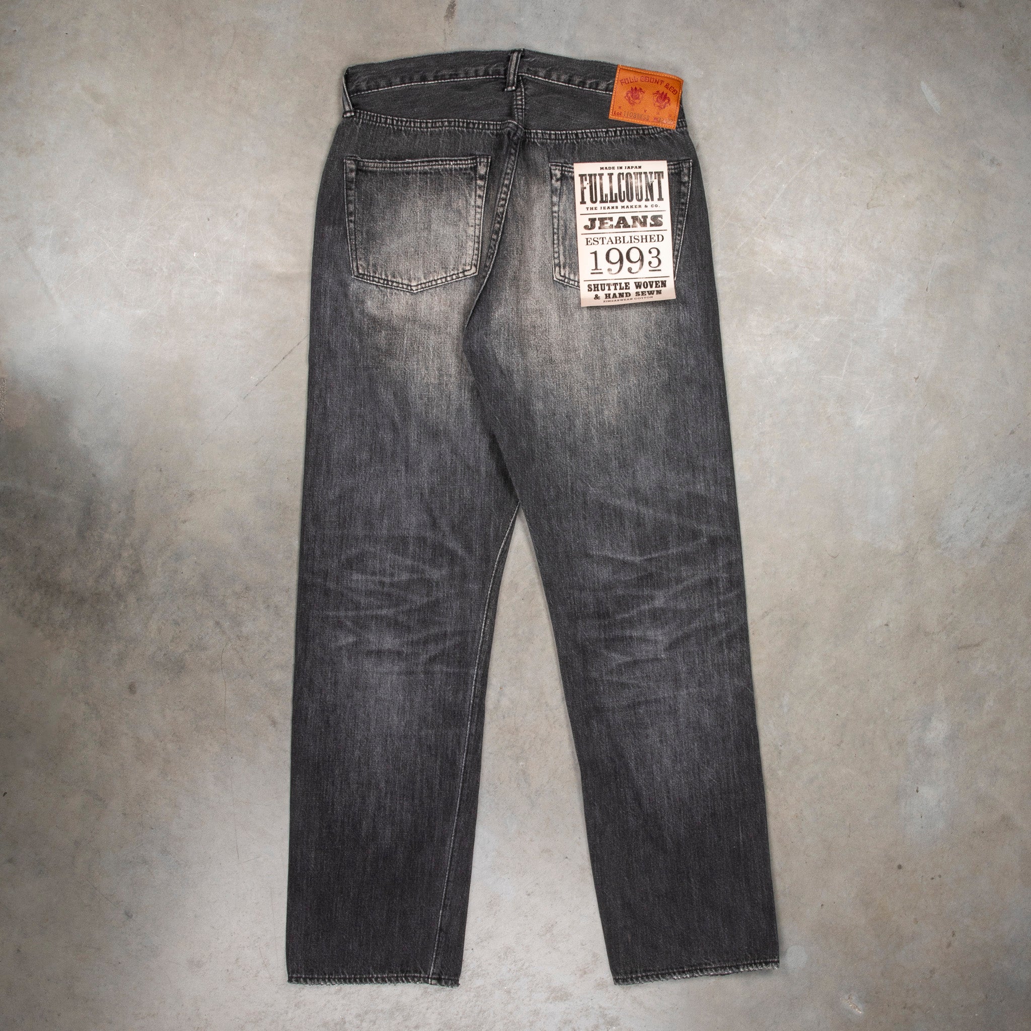 Fullcount 1103SS Clean Straight &quot;Super Smooth&quot; 11.5 Oz Dartford Black