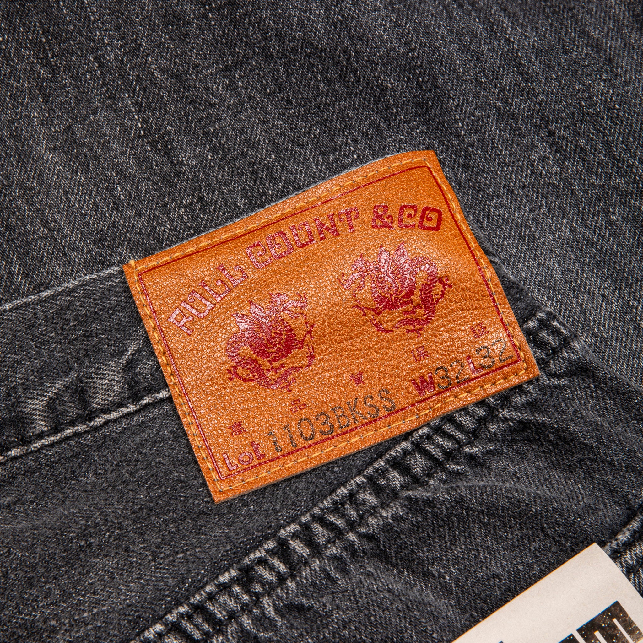 Fullcount 1103SS Clean Straight &quot;Super Smooth&quot; 11.5 Oz Dartford Black