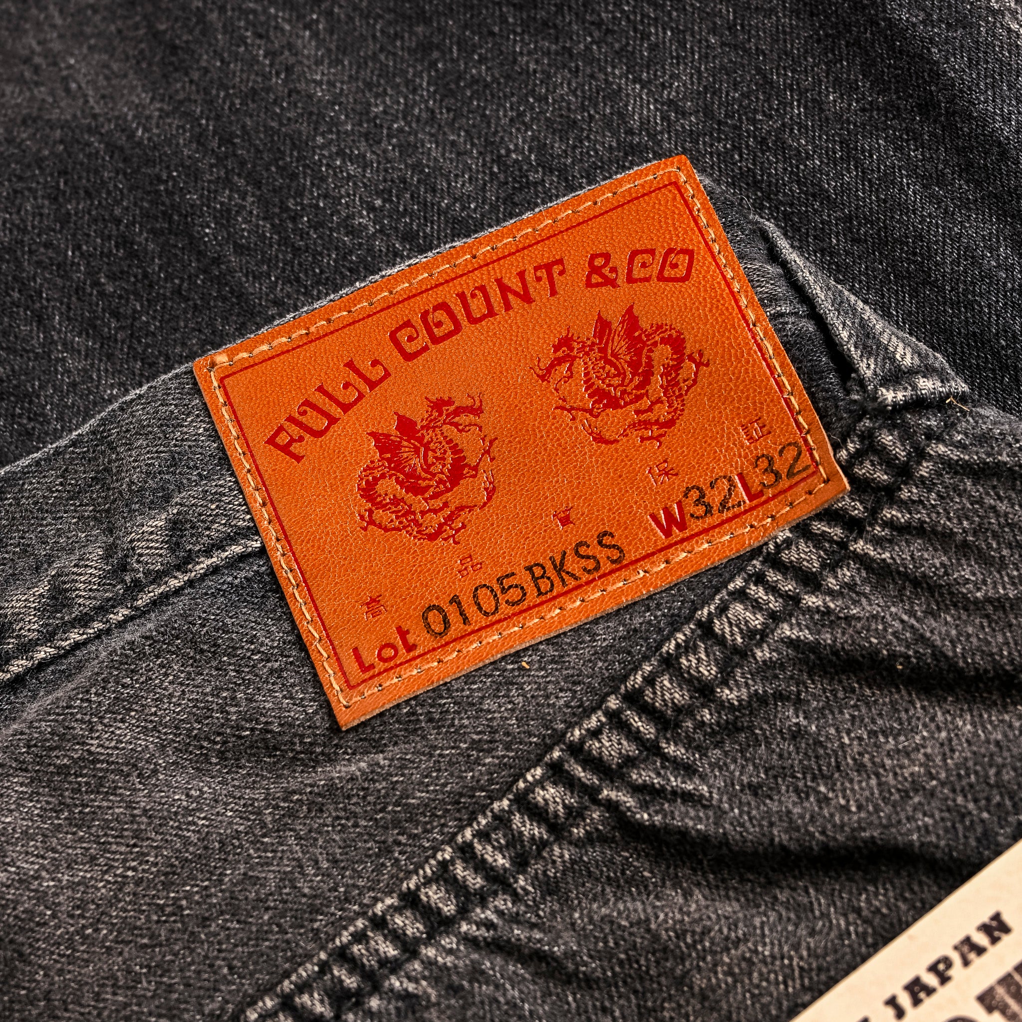 Fullcount 0105SS Loose Straight "Super Smooth" 11.5 Oz Dartford Black