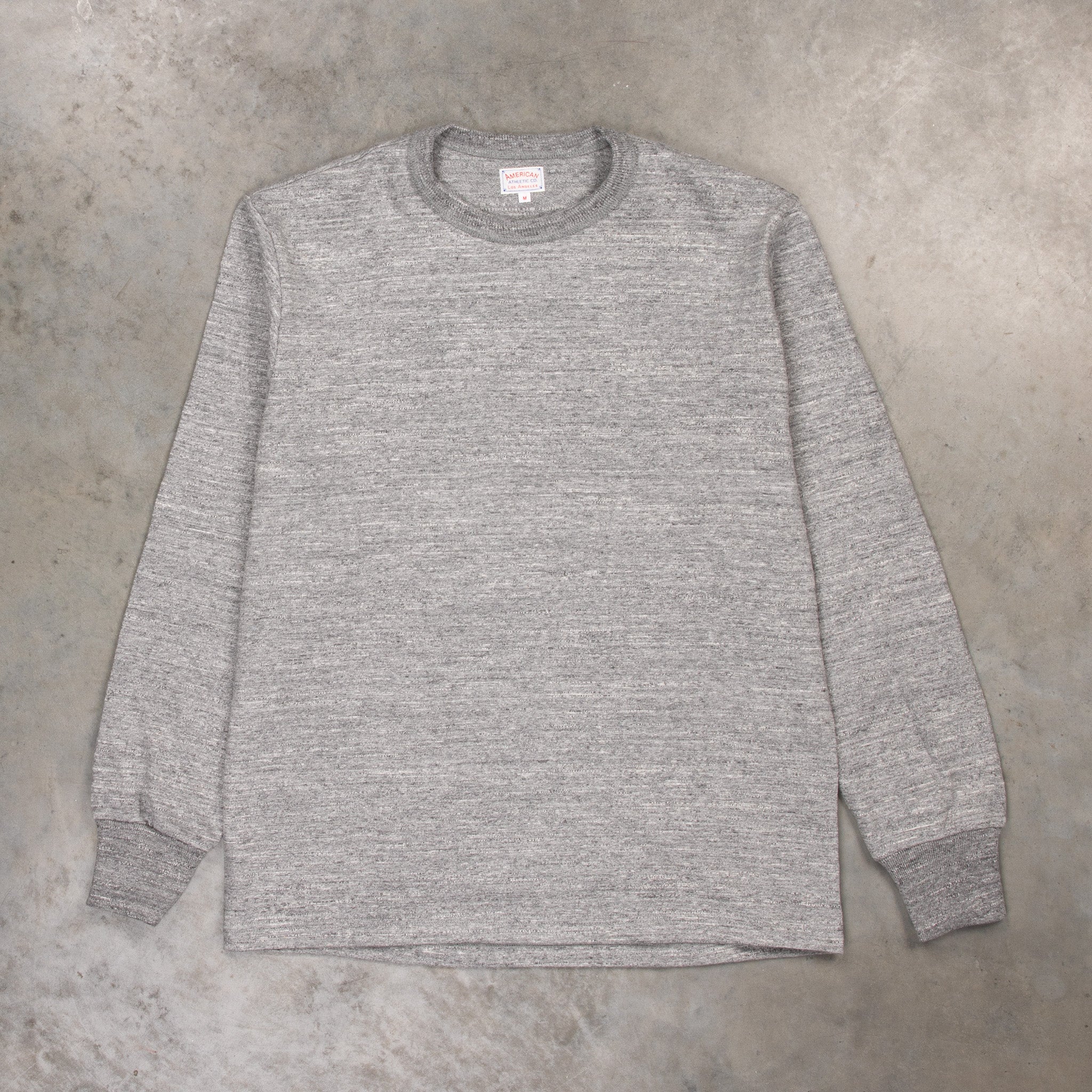 The Real McCoy&#39;s Athletic L/S T-shirt / Loopwheel Gray